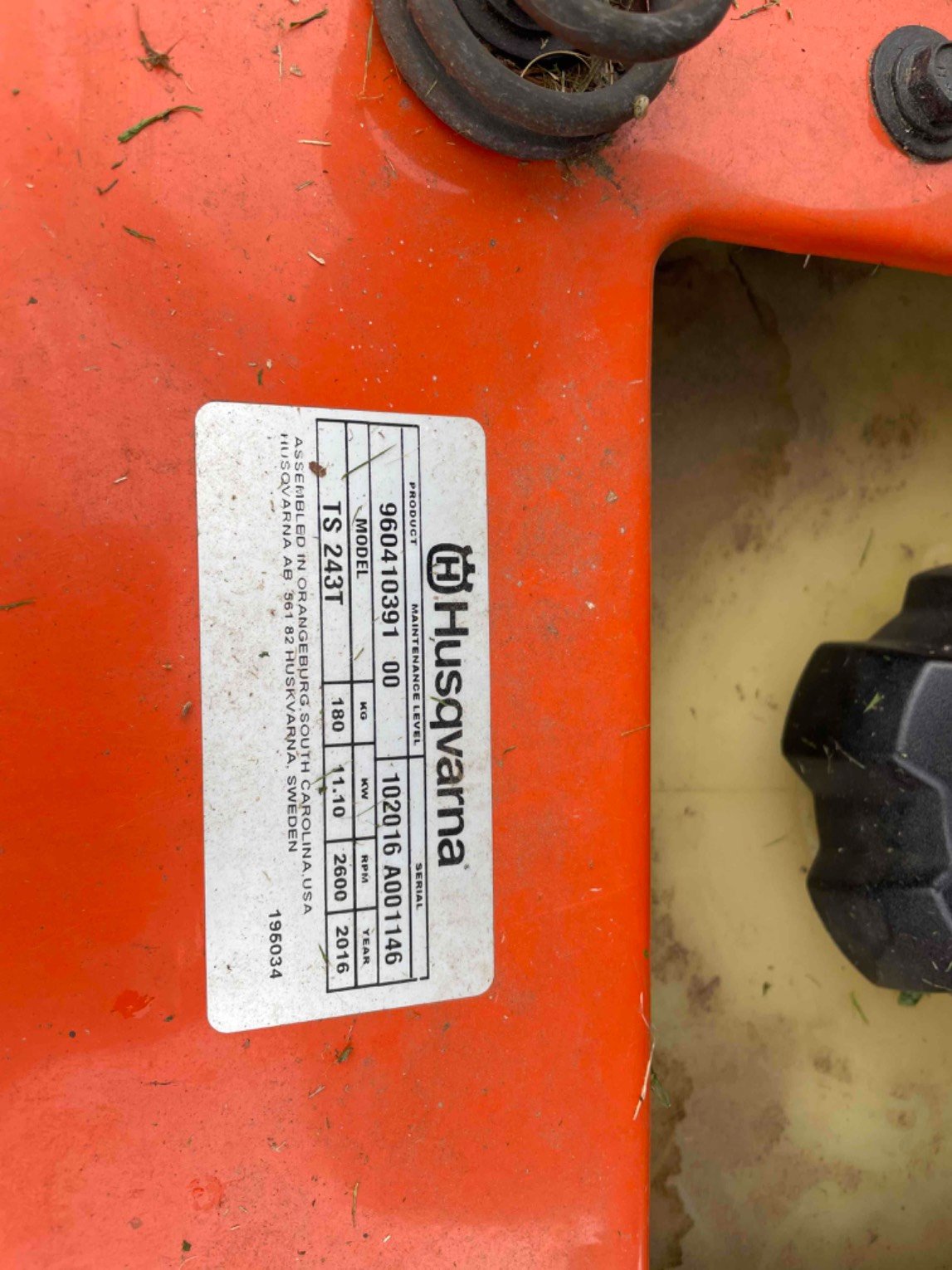 Tondeuse autoportée Husqvarna TS243T