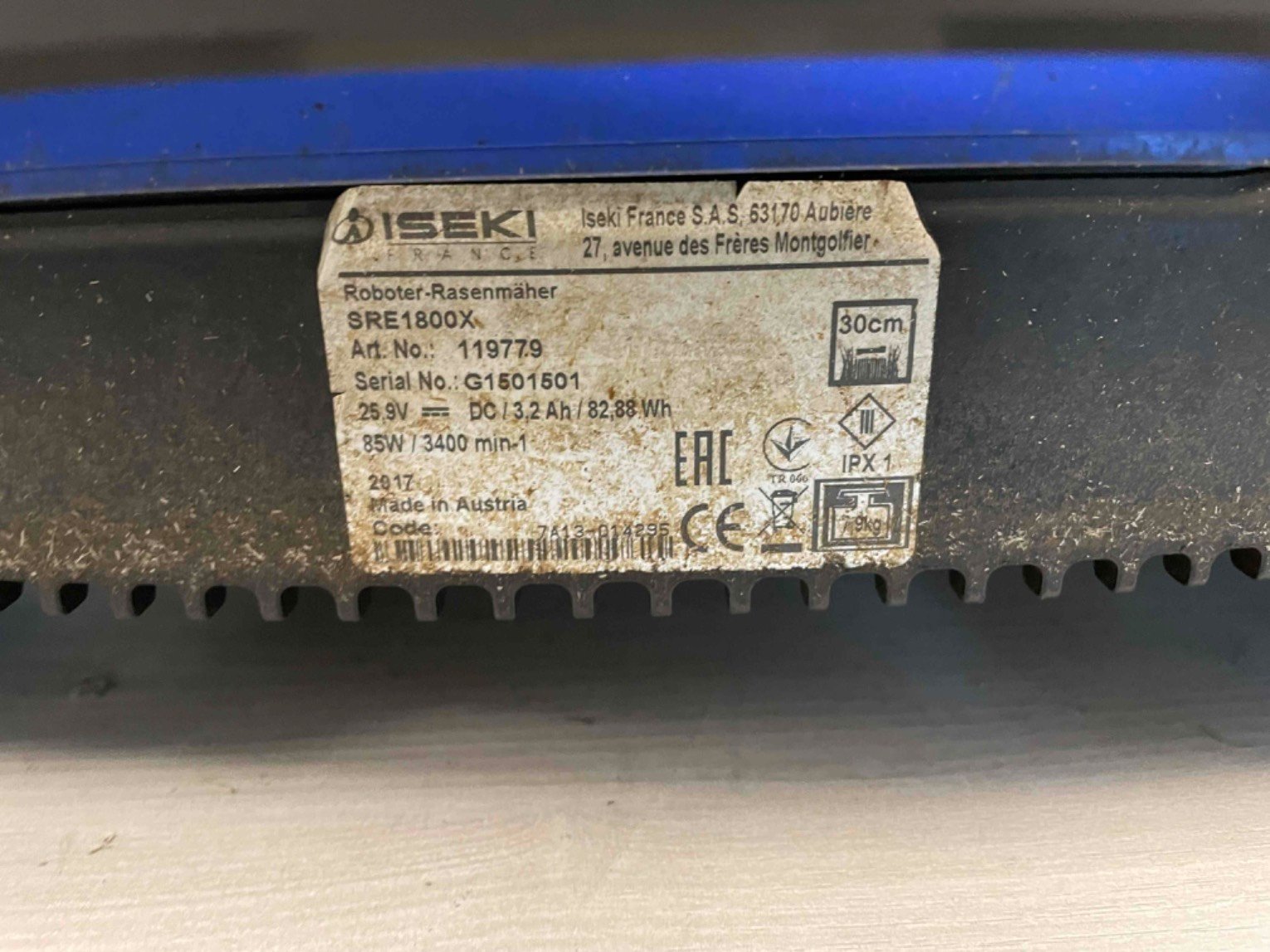 Robot de tonte Iseki SRE1800X