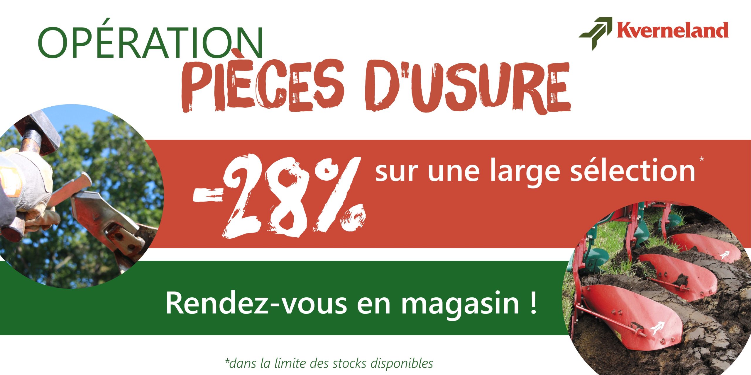 Promotion pièces d'usure Kverneland