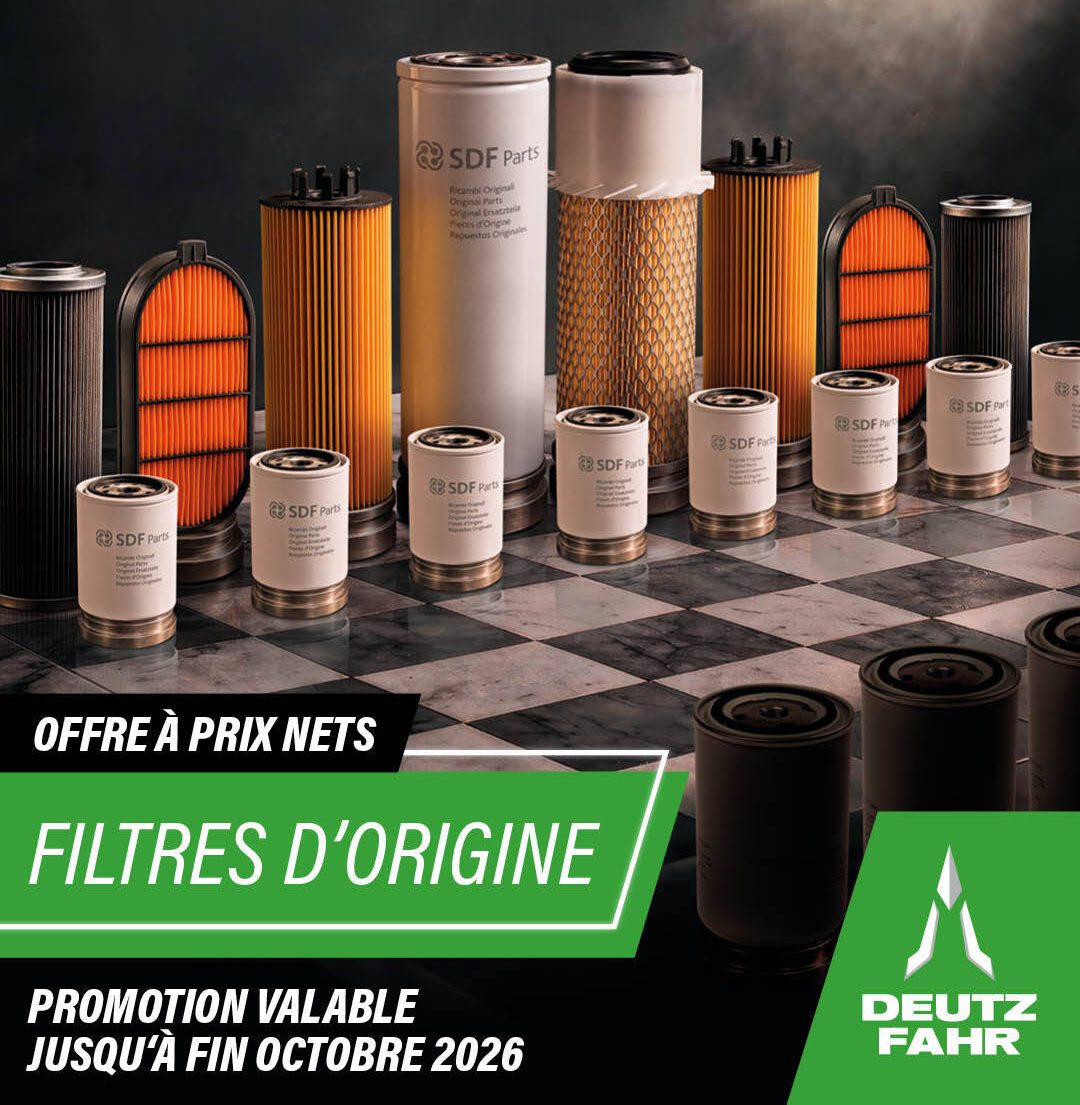 Filtres d’origine Deutz-Fahr à prix net !