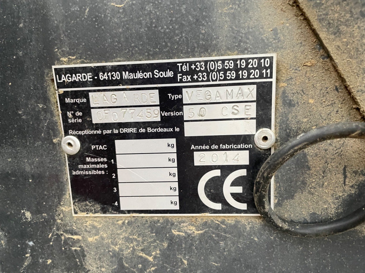 Épareuse Lagarde VEGAMAX2 CSE 50