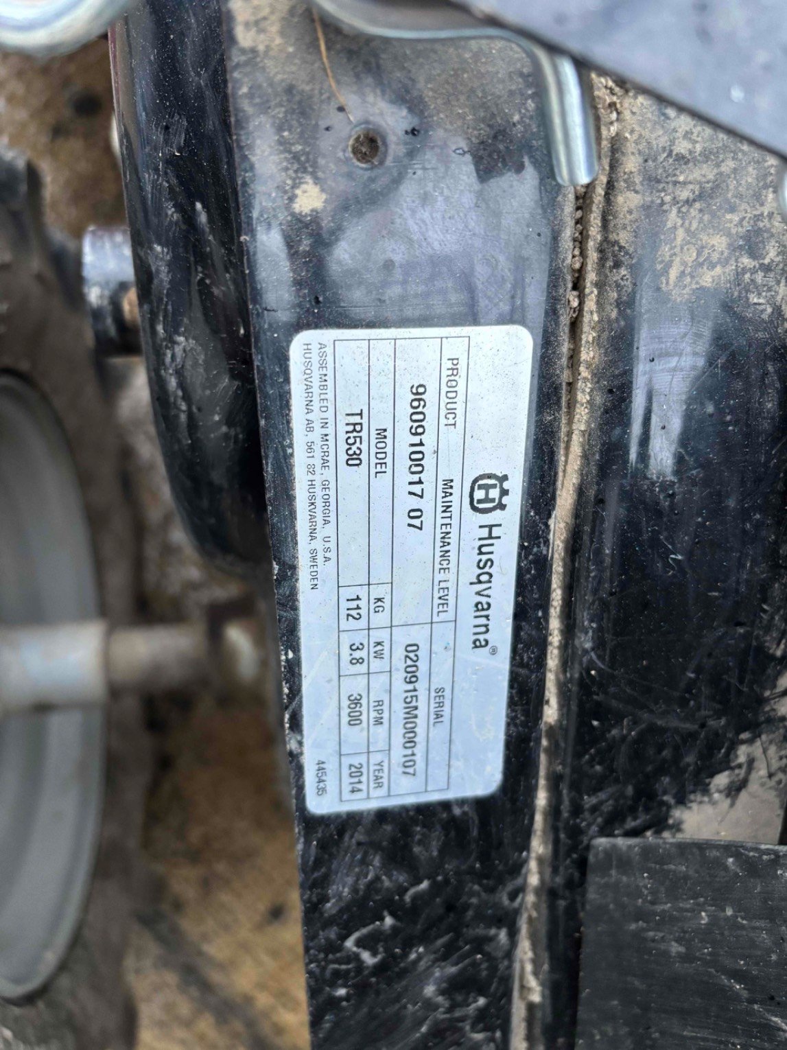 Motobineuse Husqvarna TR530