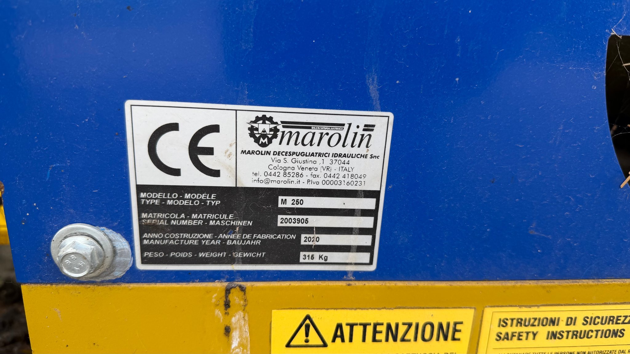 Épareuse Marolin M250
