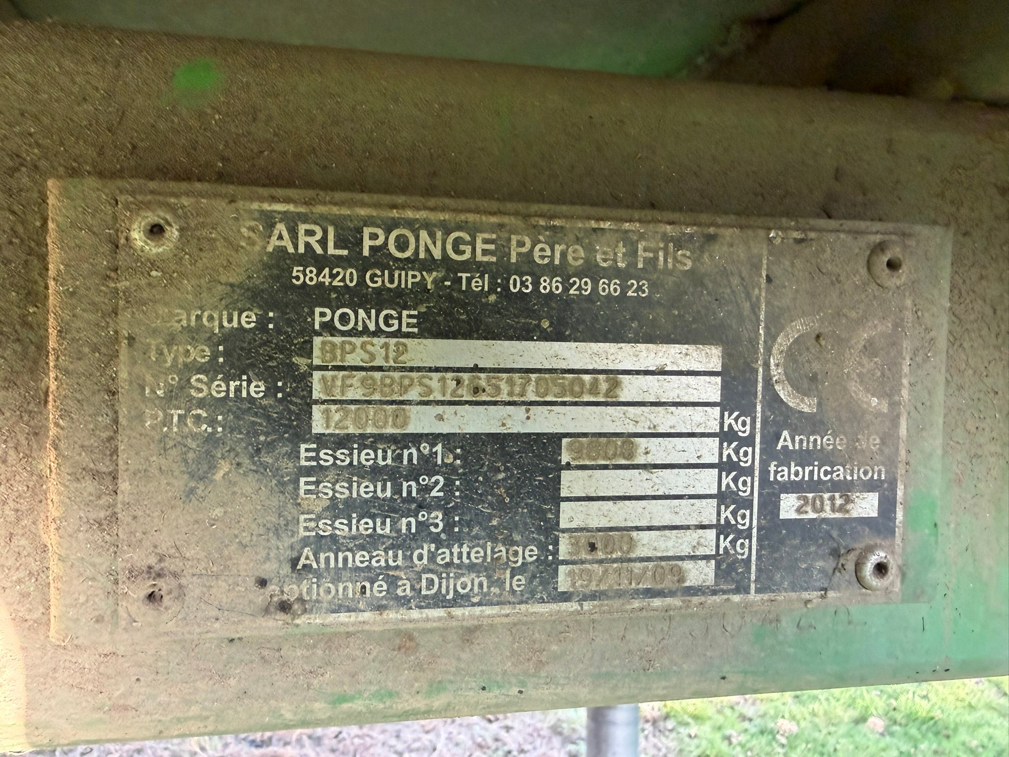 Bétaillère Ponge BPS12