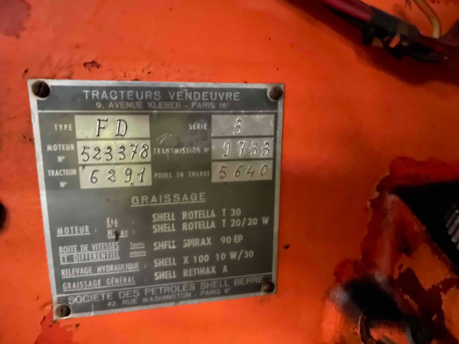 Tracteur agricole Allis Chalmers FD3