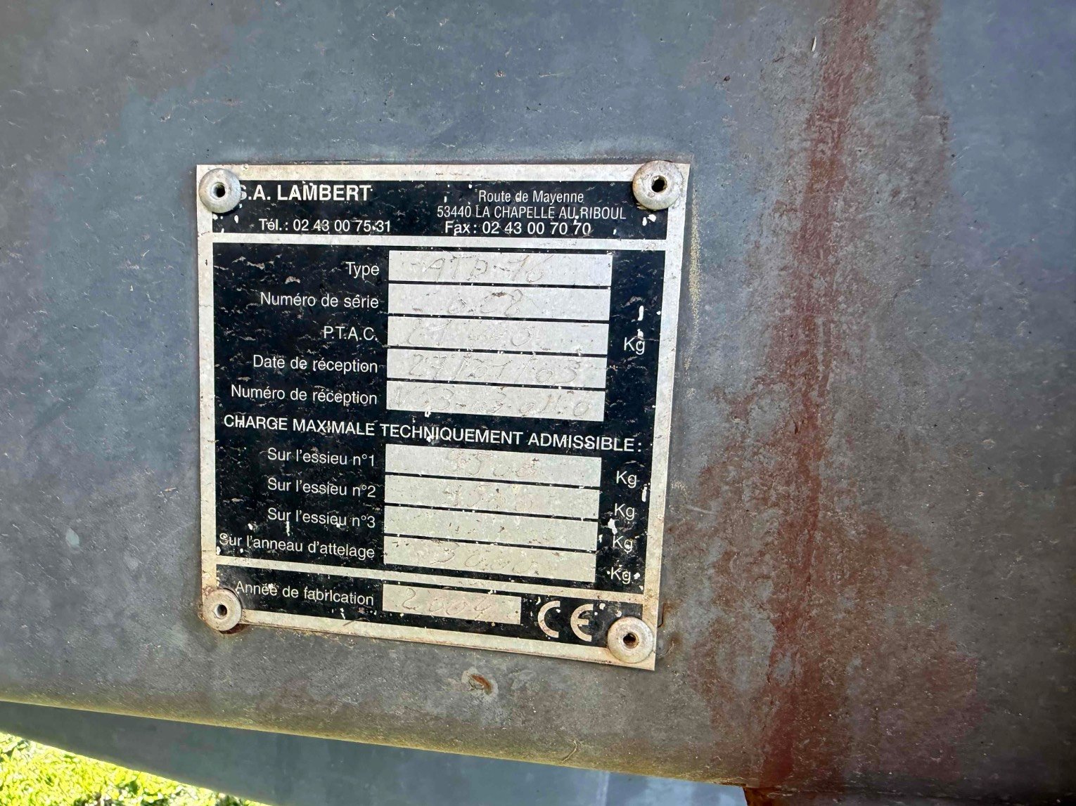 Benne agricole Lambert A 16